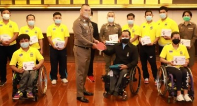 'พล.ต.อ.วิสนุ' ให้พร 'นักกีฬาเทนนิส' แข่งขัน รายการ Paralympic ที่ญี่ปุ่น