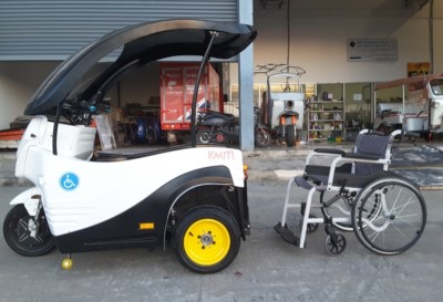 นวัตกรรมเพื่อผู้สูงอายุ-ผู้พิการ “รถยนต์สามล้อไฟฟ้าฝีมือคนไทย”